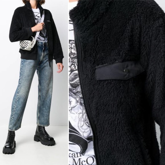 Rails Jackets & Blazers - ✨NWT✨RAILS Austin Fleece Fuzzy Zip Front Jacket in Black Sz Medium